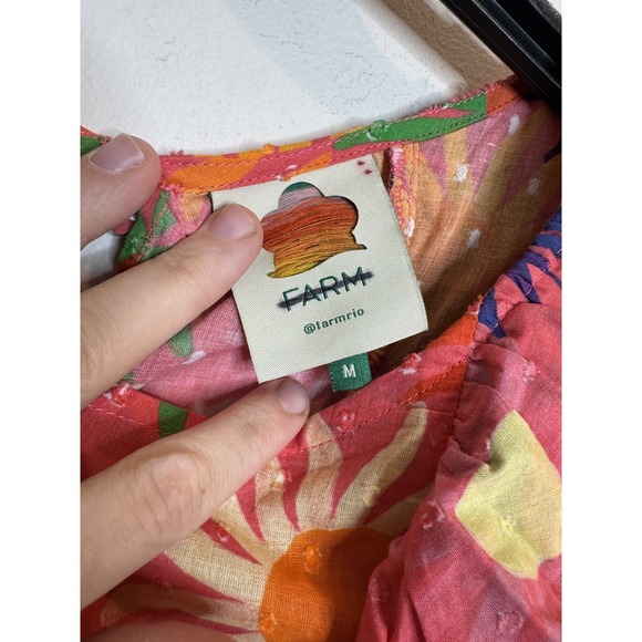 FARM Rio Colorful Floral Ruffle Blouse - Picture 2 of 9